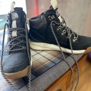 The North Face Brown and White Lace Up Boots